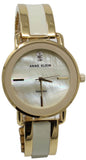 Anne Klein AK/2812IVGB Mother of Pearl Diamond Dial Gold Tone Women's Watch