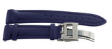 18mm Jacob & Co Blue Polyurethane Rubber Watch Band Strap