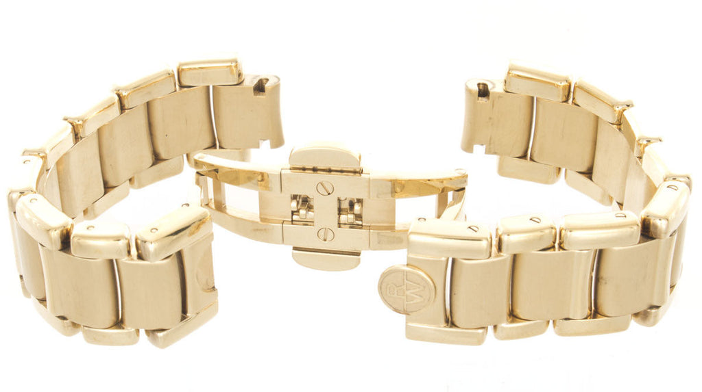 Raymond Weil Geneve 10mm x 10mm Gold tone Stainless Steel Watch Bracelet
