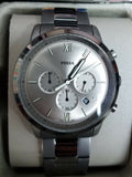Fossil Mens's Watch, Neutra Chronograph Smoke Stainless Steel Watch FS5492