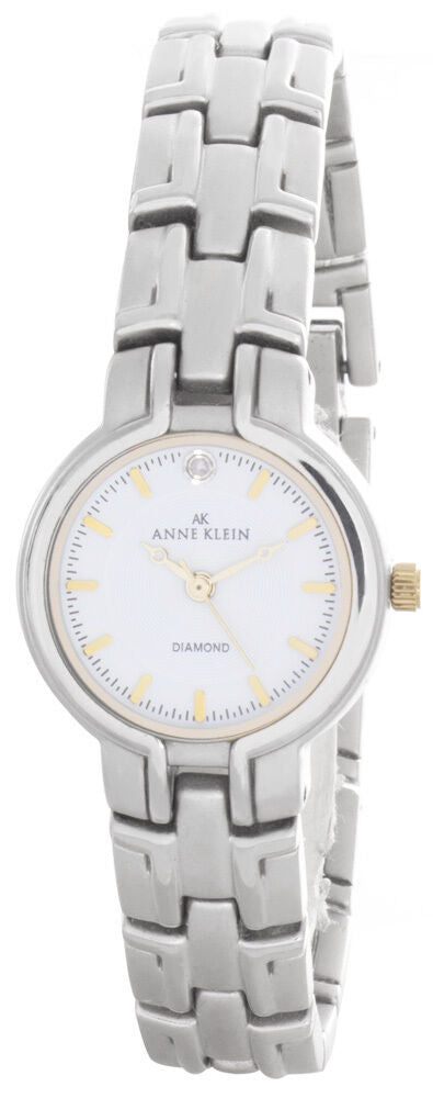 Anne Klein Ladies Analog White Dial Metal Bracelet Quartz  Watch 10/3049GP