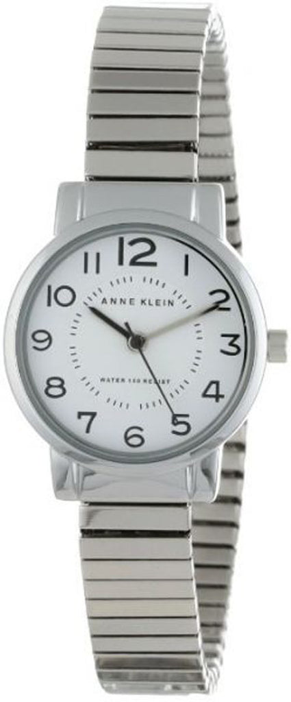 Anne Klein AK/1267WTSV White Dial Stainless Steel Women's Watch