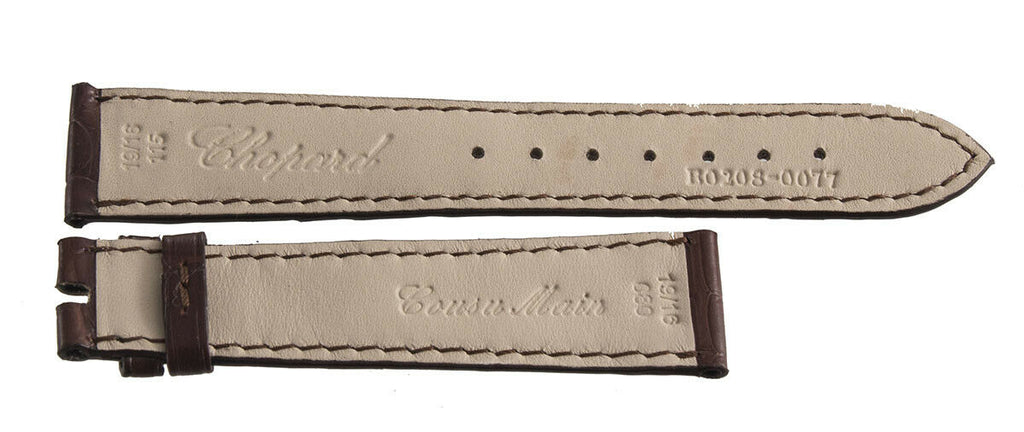 Chopard 19mm x 16mm Brown Watch Band Strap 115 B0208-0077
