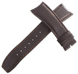 Raymond Weil 22mm Mens Brown Leather Watch Band Strap with Orange Stitching