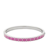 Fossil Stainless Steel Signatuare Enamel Bangle- Pink Jf00591040m