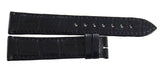 Pequignet 20mm x 18mm Black Leather Watch Band Strap