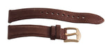 Fossil Women's 16mm Brown Leather Gold Buckle Watch Band Strap