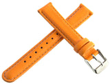 Invicta Womens 16mm Orange Lorica Watch Band Strap Silver Pin Buckle