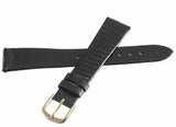 Girard Perregaux18mm Black Lizard Leather Gold Buckle Watch Band Strap
