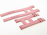 Roger Dubuis 12mm/L Long Pink Calf Leather Watch Band Strap