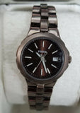 Fossil AM4403 Sylvia Brown Dial Brown Stainless Steel Women's Watch