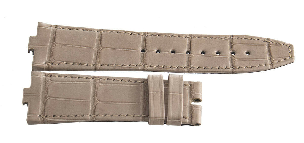 Vacheron Constantin 7mm x 20mm Beige Leather Watch Band GAI