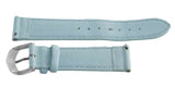 Jacob & Co. 20mm x 18mm Baby Blue Polyurethane Rubber Band Strap W/Silver Clasp