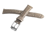 Michael Kors 16mm Olive  Alligator Leather Silver Buckle Watch Band Strap