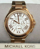 -Michael Kors Women's Stainless Steel 'Bradshaw' Rose Gold-tone Watch MK5757