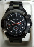 Fossil Men's CH2863 Retro Traveler Chronograph Stainless Steel Black Band Watch