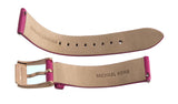Michael Kors 18mm Pink Leather Rose Gold Buckle Band