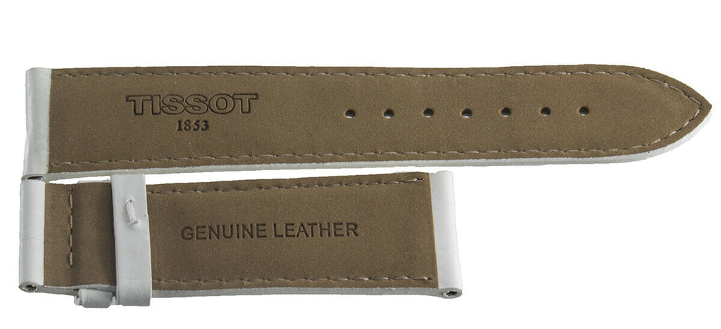 Tissot 20mm x 18mm White Leather Band Strap