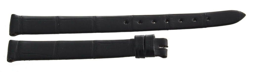 Genuine Longines 10mm x 9mm Black Leather Watch Band