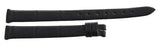 Genuine Longines 10mm x 9mm Black Leather Watch Band