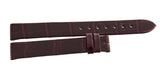 Longines 13mm x 12mm Burgundy Shiny Watch Band Strap