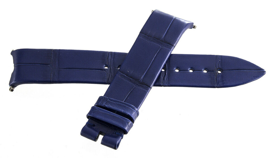 New! PIAGET 19mm x 16mm Blue Leather Watch Band Strap FYK