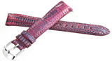 NEW Michele Womens 16mm Pink Genuine Lizard Leather Watch Band