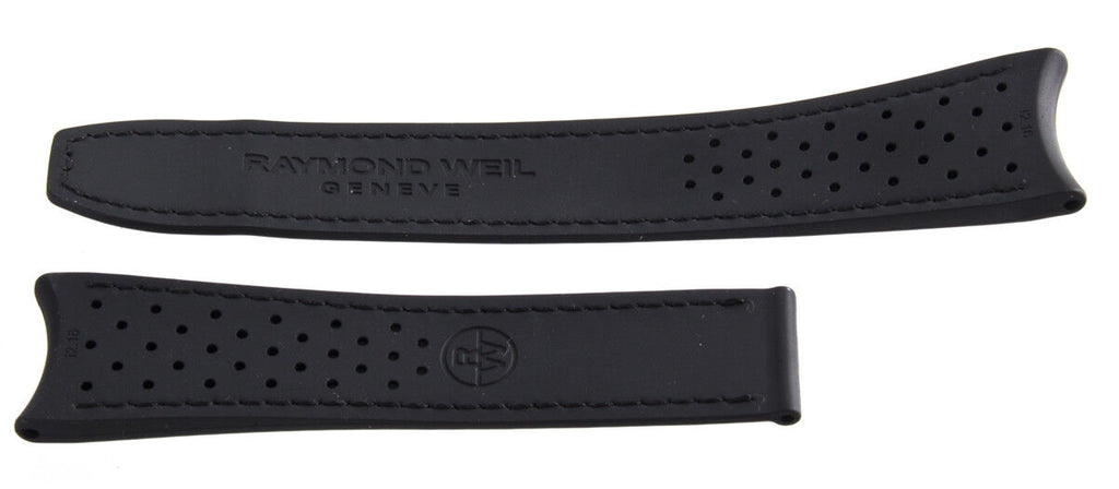 Raymond Weil Freelancer Mens 22mm x 18mm Black Rubber Watch Strap 2760