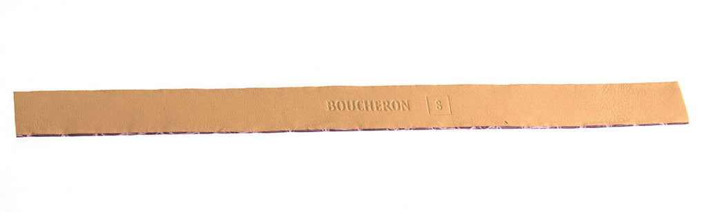Boucheron 14mm Women's Purple Leather Watch Strap (S)