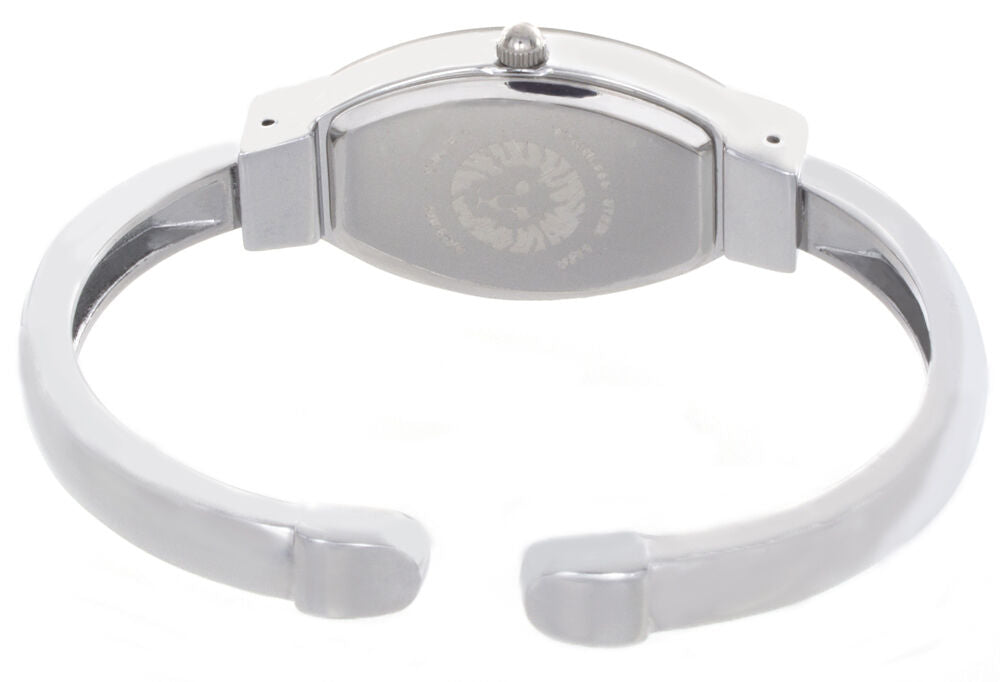 Anne Klein Women's Silver Tone Dial Metal Bangle Bracelet Watch AK/2553SVRT 20mm