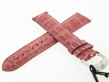 Michele 18mm Pink Leather Watch Band Strap