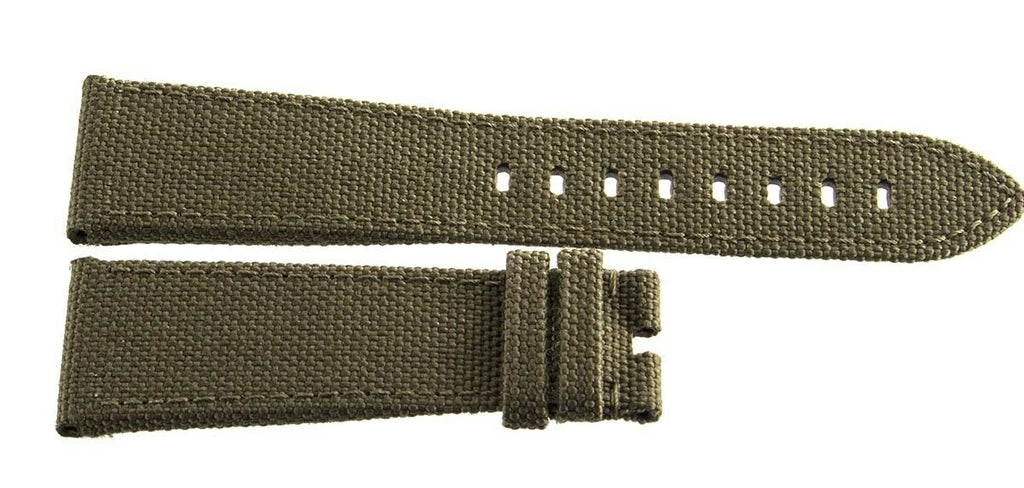 Graham 24mm x 20mm Olive Green Fabric Watch Band