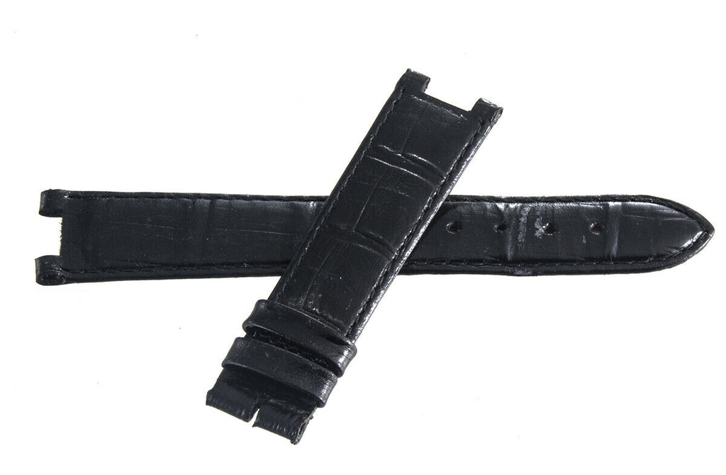 Tissot 18mm x 16mm Black Leather Watch Band Strap