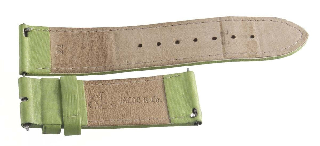 JACOB & CO Men's Green 22mm x 20mm Fabric Watch Band