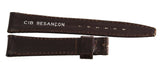CIB Besancon 18mm x 15mm Brown Leather Watch Band Strap