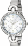 Anne Klein AK/3288SVST Women's Swarovski Crystal Accented Bangle Watch