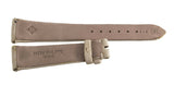 Authentic Patek Philippe 18mm x 14mm Beige Fabric Leather Watch Band Strap