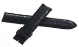 Longines 18mm x 18mm Black Leather Watch Band