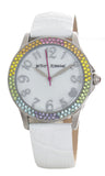 Betsey Johnson BJ00062-05 Mother of Pearl Dial Leather Strap Women's Watch