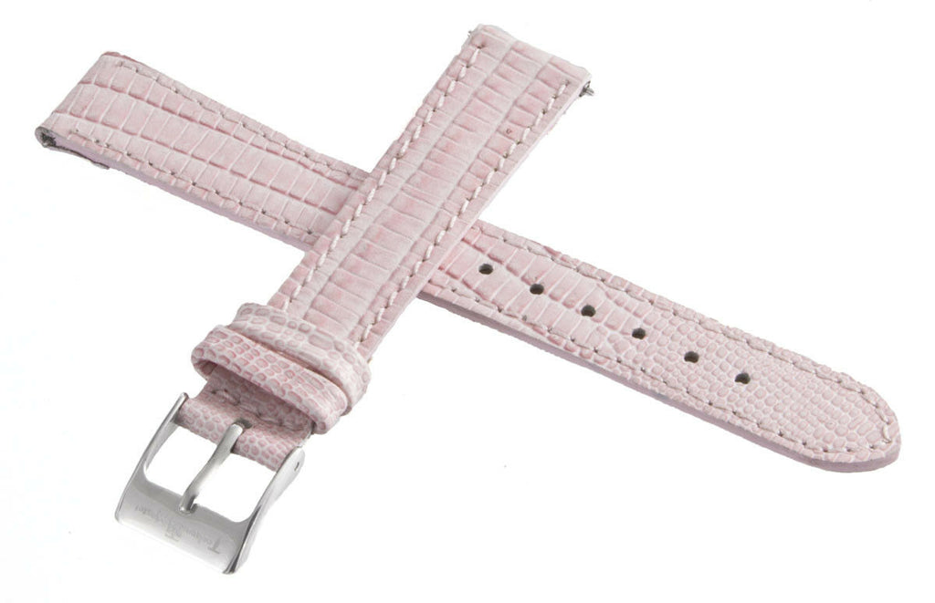 Techno Master 16mm Pink Genuine Leather Watch Band Strap