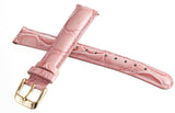 Invicta Women's 16mm x 14mm Pink Leather Watch Band Strap Rose Gold Pin Buckle