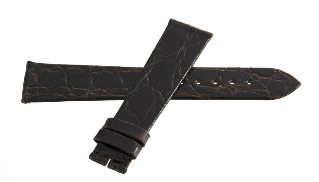 Longines 20mm x 16mm Brown Glossy Leather Watch Band L682126738