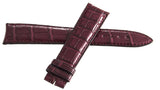 Franck Muller Geneve Ladies 19mm x 16mm Burgundy Leather Watch Band