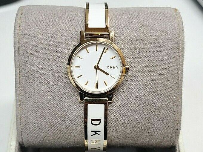 DKNY NY2358 Soho White Dial Gold Tone Stainless Steel Women's Watch