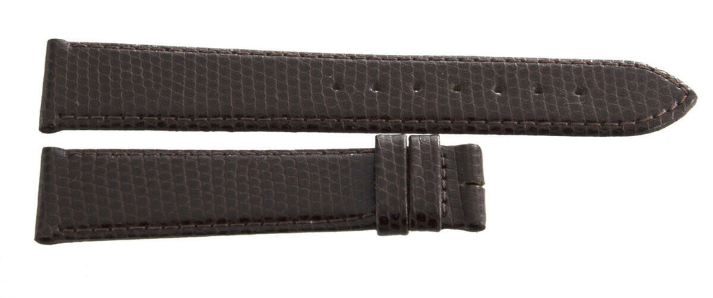 Longines 18mm x 16mm Lizard Brown Leather Watch Band