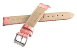 Invicta 18mm x 16mm Pink Alligator Leather Watch Band Silver Tone Buckle