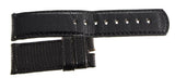 Locman 24mm Black Lizard Leather Men's Watch Band