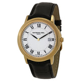 Raymond Weil Tradition White Dial Gold-Plated Men's Watch 5466-P-00300