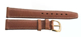 Marvin 20mm Brown Leather Gold Buckle Watch Band Strap
