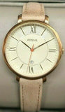 Fossil Gold Jacqueline Sand Leather Watch ES3487